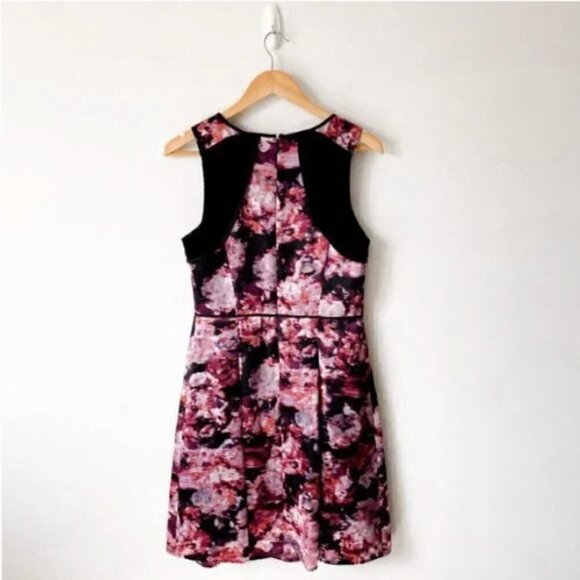 ROBERT RODRIGUEZ Sleeveless Fit Flare A-Line Dress Pink/Black 8 - Picture 4 of 16